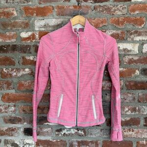 Lululemon Forme Jacket‎ Cuffins Wee Are From Space Neon Pink Opal Size 4